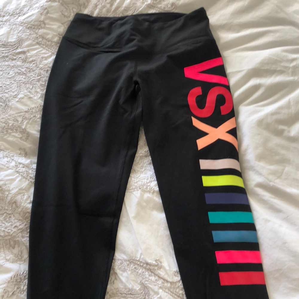VICTORIAS SECRET SPORT- VSX -BLACK KNOCKOUT TIGHTS